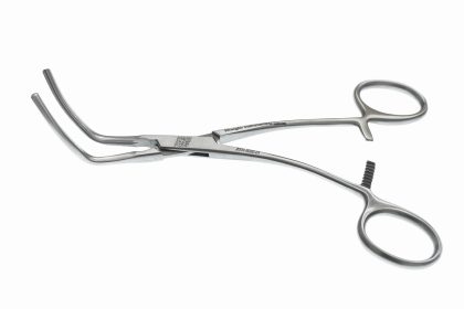 Subramanian Mini Aortic Forceps 5 1/2" Double S Curved