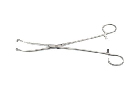 White Tonsil Seizing Forceps 9 1/2" One Open Ring