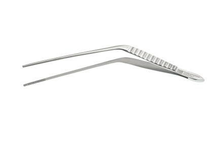Wilde Forceps 5" Angled Serrated Jaw